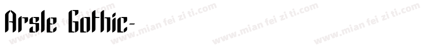 Arsle Gothic字体转换